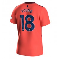 Camiseta Everton Ashley Young #18 Segunda Equipación Replica 2023-24 mangas cortas